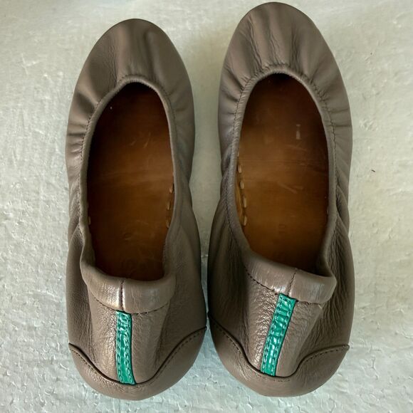 Size 10 - Tieks by Gavrieli Classic The Ballet Flat Reinvented Shoe Leather Tan - Picture 2 of 8